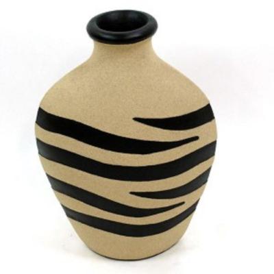   Vase goutte en terre cuite zébrée - 65 cm