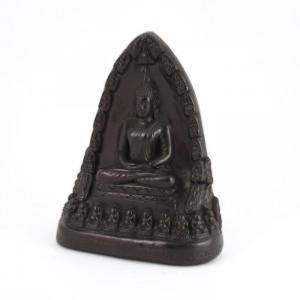 statuette Bouddha thaï sous porche en résine - 21 cm