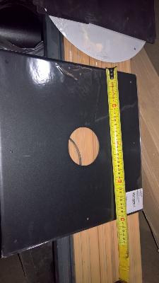 plaque de propreté noir d80 40cm 40cm isotip joncoux