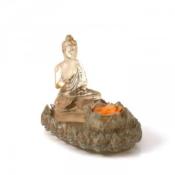 Bougeoir Bouddha Lotus Transparent 