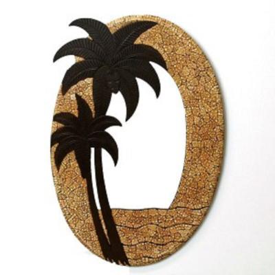  Miroir en bois motif Palmiers 60 X 40 cm  